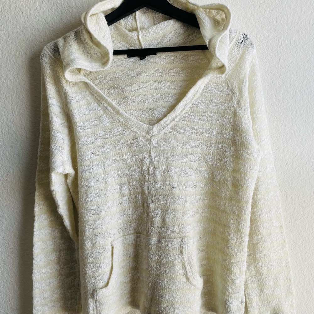 Sanctuary Cream Hooded Sweatshirt